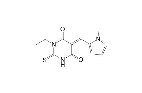 4,6(1H,5H)-pyrimidinedione, 1-ethyldihydro-5-[(1-methyl-1H-pyrrol-2-yl)methylene]-2-thioxo-, (5E)-