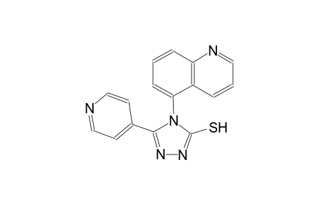 4H-1,2,4-triazole-3-thiol, 5-(4-pyridinyl)-4-(5-quinolinyl)-