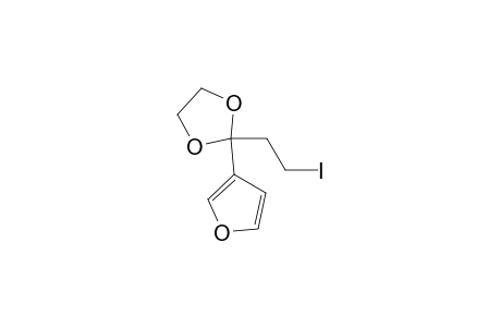 1,3-Dioxolane, 2-(3-furanyl)-2-(2-iodoethyl)-