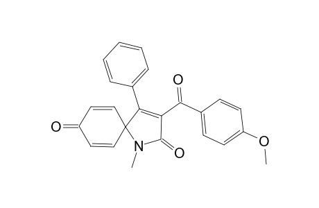 3-(4-Methoxybenzoyl)-1-methyl-4-phenyl-1-azaspiro[4.5]deca-3,6,9-triene-2,8-dione