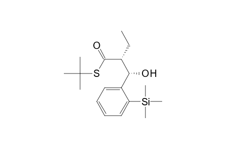 S-tert-Butyl (2R*,3S*)-2-Ethyl-3-hydroxy-3-[2-(trimethylsilyl)phenyl]propanethioate