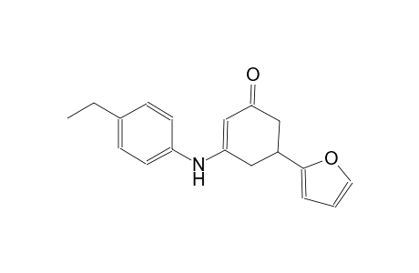 3-(4-ethylanilino)-5-(2-furyl)-2-cyclohexen-1-one