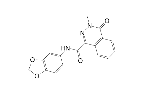 1-Phthalazinecarboxamide, N-(1,3-benzodioxol-5-yl)-3,4-dihydro-3-methyl-4-oxo-