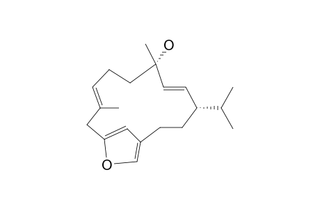 (4S,5E,7S,10E)-7,11-dimethyl-4-propan-2-yl-14-oxabicyclo[11.2.1]hexadeca-1(15),5,10,13(16)-tetraen-7-ol
