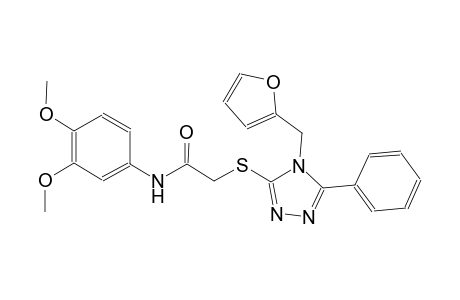 N-(3,4-dimethoxyphenyl)-2-{[4-(2-furylmethyl)-5-phenyl-4H-1,2,4-triazol-3-yl]sulfanyl}acetamide
