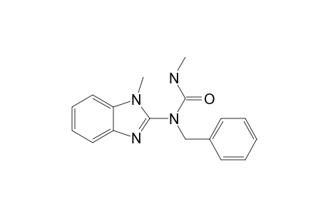 1-(benzyl)-3-methyl-1-(1-methylbenzimidazol-2-yl)urea