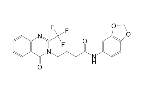 3-quinazolinebutanamide, N-(1,3-benzodioxol-5-yl)-3,4-dihydro-4-oxo-2-(trifluoromethyl)-