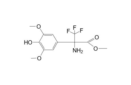 Methyl 2-amino-3,3,3-trifluoro-2-(4-hydroxy-3,5-dimethoxyphenyl)propanoate