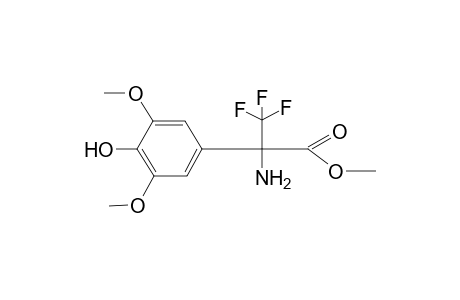 Methyl 2-amino-3,3,3-trifluoro-2-(4-hydroxy-3,5-dimethoxyphenyl)propanoate