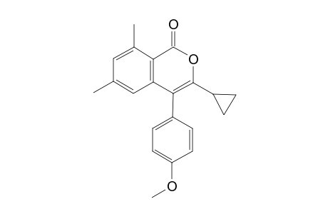 3-Cyclopropyl-4-(4-methoxyphenyl)-6,8-dimethyl-1H-isochromen-1-one