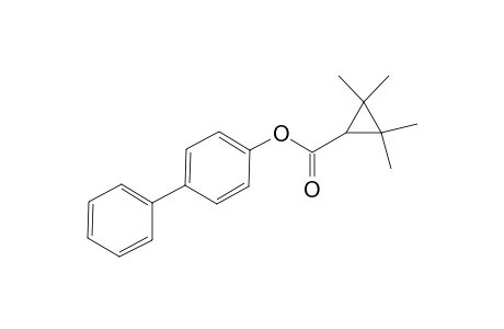 Cyclopropanecarboxylic acid, 2,2,3,3-tetramethyl-, 4-phenylphenyl ester