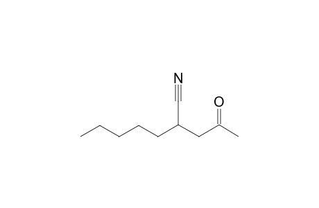 2-(2-oxopropyl)heptanenitrile
