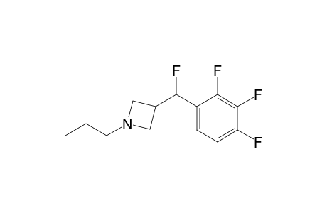 3-[fluoro(2,3,4-trifluorophenyl)methyl]-1-propylazetidine