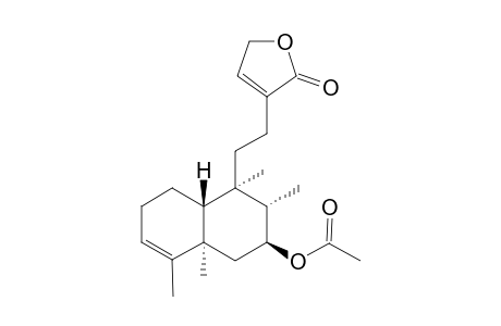 [(2S,3S,4R,4aR,8aR)-3,4,8,8a-tetramethyl-4-[2-(5-oxo-2H-furan-4-yl)ethyl]-1,2,3,4a,5,6-hexahydronaphthalen-2-yl] acetate