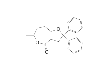 2,2-Diphenyl-6-methyl-2,3,7,8-tetrahydrofuro[3,2-c]oxepin-4(6H)-one