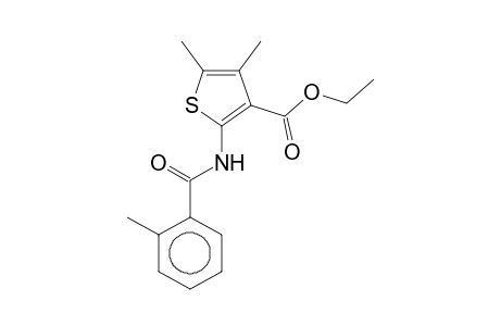 Ethyl 4,5-dimethyl-2-[(2-methylbenzoyl)amino]-3-thiophenecarboxylate