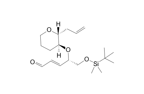 (E)-(S)-4-((2R,3S)-2-Allyl-tetrahydro-pyran-3-yloxy)-5-(tert-butyl-dimethyl-silanyloxy)-pent-2-enal