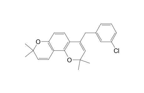 4-(3-Chlorobenzyl)-2,2,8,8-tetramethyl-2H,8H-pyrano[2,3-f]chromene