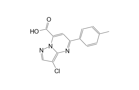 pyrazolo[1,5-a]pyrimidine-7-carboxylic acid, 3-chloro-5-(4-methylphenyl)-