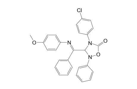 1,2,4-Oxadiazolidin-5-one, 4-(4-chlorophenyl)-3-[[(4-methoxyphenyl)imino]phenylmethyl]-2-phenyl-