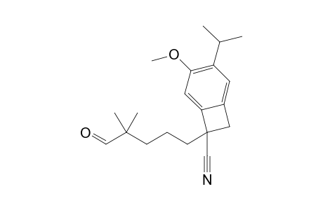 1-(4,4-Dimethyl-5-oxopentyl)-4-isopropyl-5-methoxy-1,2-dihydrobenzocyclobutene-1-carbonitrile