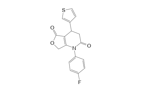 Furo[3,4-b]pyridine-2,5(1H,3H)-dione, 1-(4-fluorophenyl)-4,7-dihydro-4-(3-thienyl)-