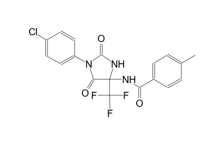 N-[1-(4-chloro-phenyl)-2,5-dioxo-4-trifluoromethyl-imidazolidin-4-yl]-4-methyl-benzamide