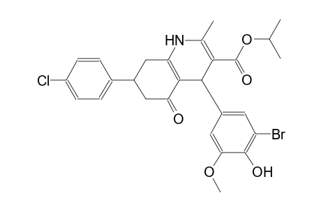 3-quinolinecarboxylic acid, 4-(3-bromo-4-hydroxy-5-methoxyphenyl)-7-(4-chlorophenyl)-1,4,5,6,7,8-hexahydro-2-methyl-5-oxo-, 1-methylethyl ester