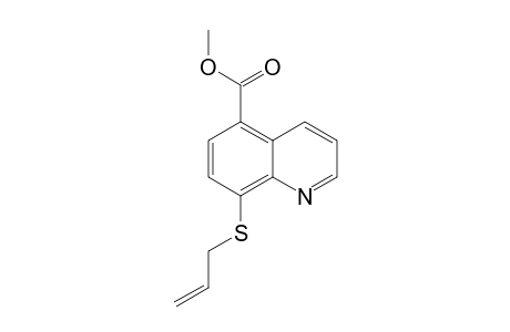 8-[1-(2-propenyl)]thio-5-methoxycarbonylquinoline
