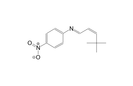 benzenamine, N-[(E,2Z)-4,4-dimethyl-2-pentenylidene]-4-nitro-