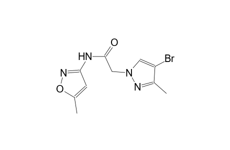 2-(4-bromo-3-methyl-1H-pyrazol-1-yl)-N-(5-methyl-3-isoxazolyl)acetamide