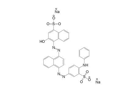 1-Naphthalenesulfonic acid, 3-hydroxy-4-[[4-[[4-(phenylamino)-3-sulfophenyl]azo]-1-naphthalenyl]azo]-, disodium salt