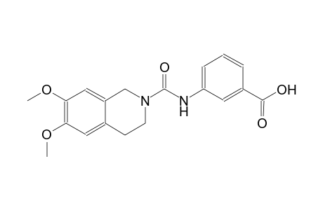 benzoic acid, 3-[[(3,4-dihydro-6,7-dimethoxy-2(1H)-isoquinolinyl)carbonyl]amino]-