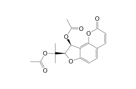 DIACETYLDIHYDROANGELICIN;2'(S),3'(R)-2'-ACETOXYISOPROPYL-3'-ACETOXY-2',3'-DIHYDROANGELICIN