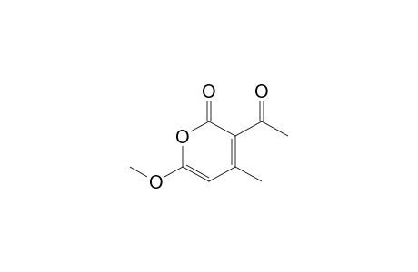 3-acetyl-6-methoxy-4-methylpyran-2-one