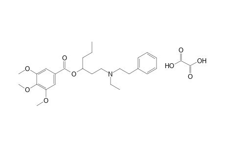3,4,5-trimethoxybenzoic acid, 1-[2-(ethylphenethylamino)ethyl]butyl ester, oxalate (1:1)