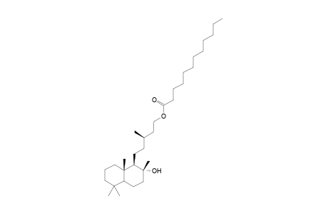 Dodecanoic acid (S)-5-((1R,2S,4aS,8aS)-2-hydroxy-2,5,5,8a-tetramethyl-decahydro-naphthalen-1-yl)-3-methyl-pentyl ester
