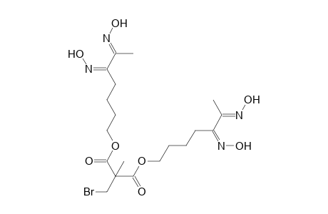 Propanedioic acid, (bromomethyl)methyl-, bis[5,6-bis(hydroxyimino)heptyl] ester