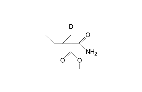 1-Methoxycarbonyl-2-ethyl-3-deuterio-cyclopropane-1-carboxamide