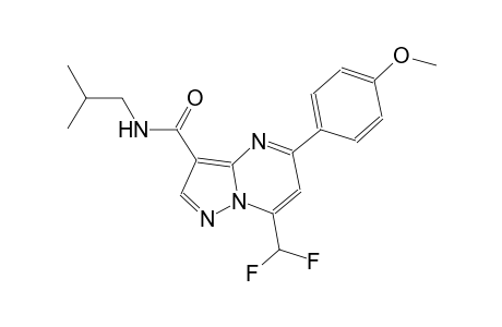 7-(difluoromethyl)-N-isobutyl-5-(4-methoxyphenyl)pyrazolo[1,5-a]pyrimidine-3-carboxamide