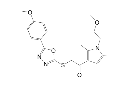 ethanone, 1-[1-(2-methoxyethyl)-2,5-dimethyl-1H-pyrrol-3-yl]-2-[[5-(4-methoxyphenyl)-1,3,4-oxadiazol-2-yl]thio]-