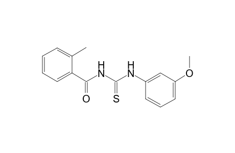 N-(3-methoxyphenyl)-N'-(2-methylbenzoyl)thiourea