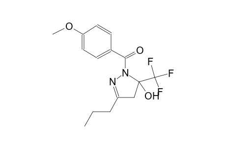 1-(4-methoxybenzoyl)-3-propyl-5-(trifluoromethyl)-4,5-dihydro-1H-pyrazol-5-ol