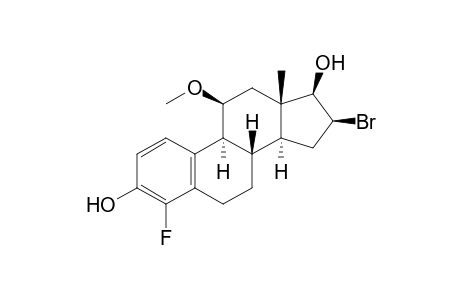 (8S,9S,11S,13S,14S,16S,17R)-16-bromanyl-4-fluoranyl-11-methoxy-13-methyl-6,7,8,9,11,12,14,15,16,17-decahydrocyclopenta[a]phenanthrene-3,17-diol