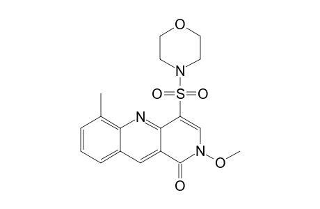 4-(2-METHOXY-6-METHYL-1-OXO-1,2-DIHYDROBENZO-[B]-[1,6]-NAPHTHYRIDINE-4-SULFONYL)-MORPHOLINE