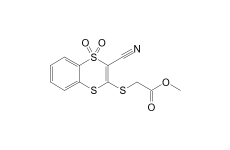 2-Cyano-3-methoxycarbonylmethylthio-1,4-benzodithiin-1,1-dioxide