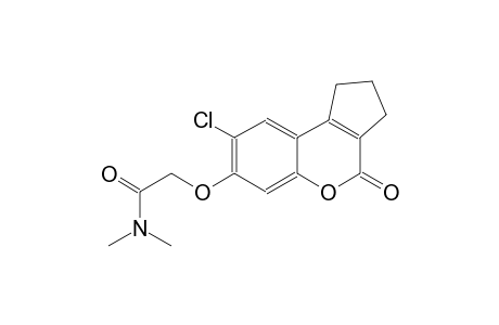 2-[(8-chloro-4-oxo-1,2,3,4-tetrahydrocyclopenta[c]chromen-7-yl)oxy]-N,N-dimethylacetamide