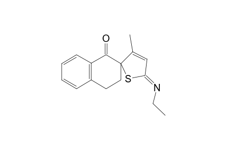 SPIRO-[3,4-DIHYDRO-1(2H)-NAPHTHALENONE-2,2'-(5'-ETHYLIMINO-3'-METHYL-3'-THIOLENE)]