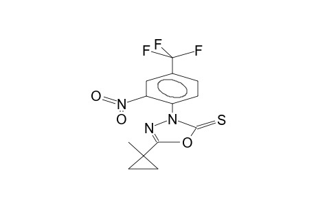 5-(1-METHYLCYCLOPROPYL)-3-[2-NITRO-4-(TRIFLUOROMETHYL)PHENYL]-1,3,4-OXADIAZOLE-2(3H)-THIONE