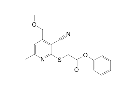 (3-Cyano-4-methoxymethyl-6-methyl-pyridin-2-ylsulfanyl)-acetic acid phenyl ester